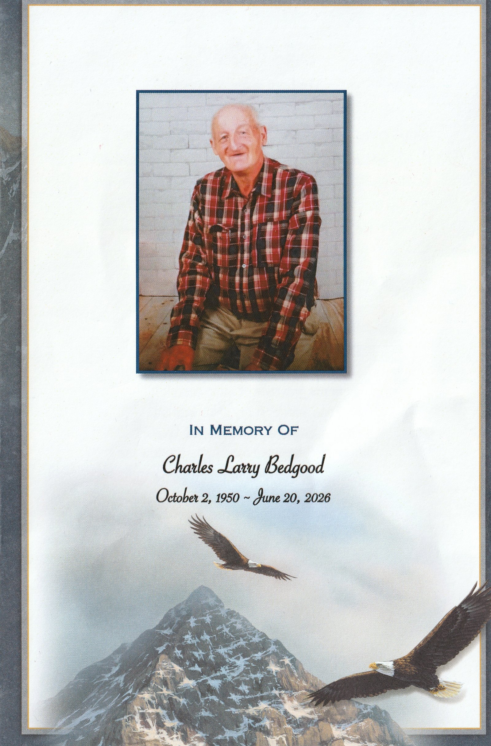 Charles Bedgood Funeral Service Page 1